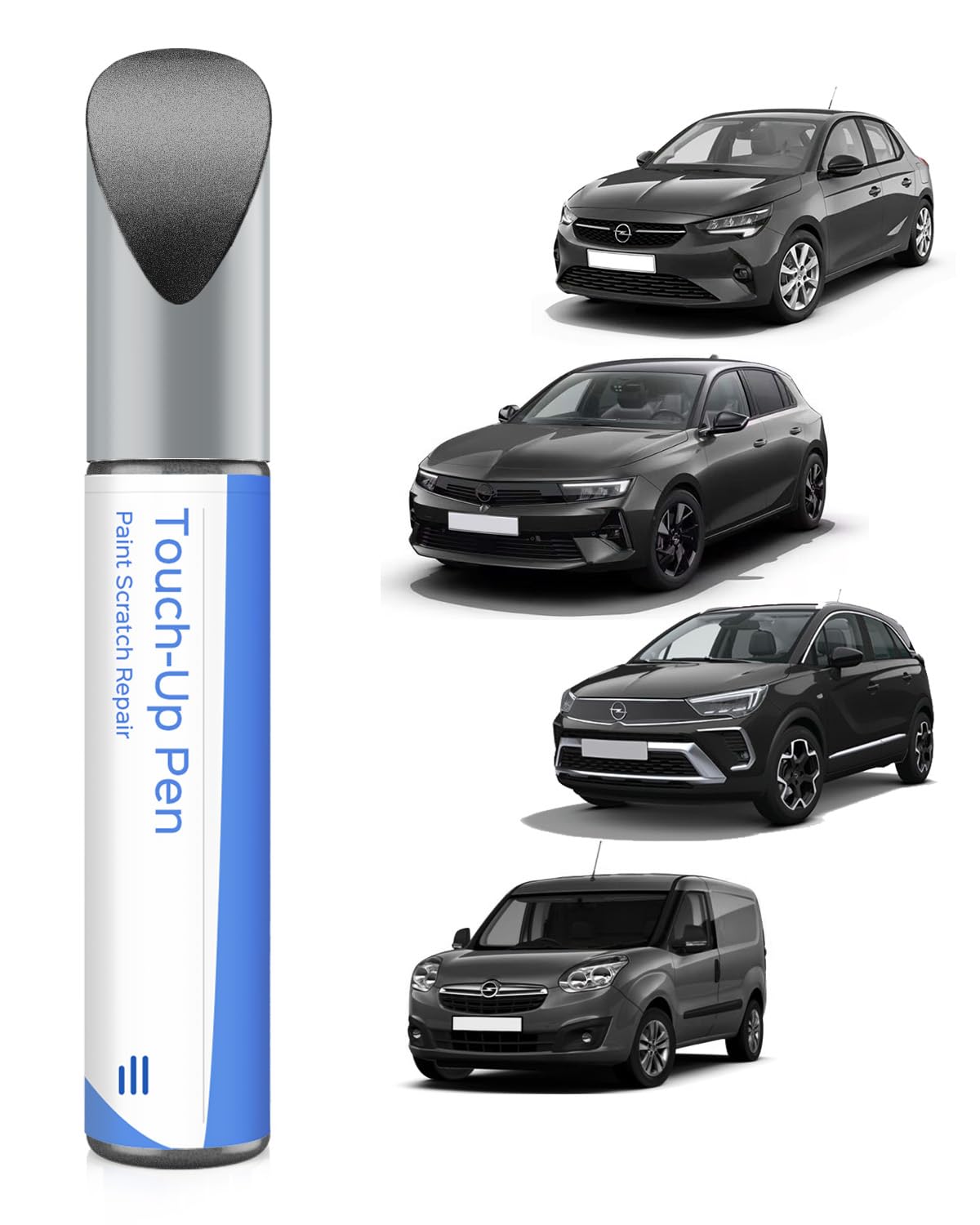 Pintura de retoque para Opel G40 / EVL/10H gris lunar metalizado / gris moonstone metalizado – Coincidencia exacta – retoque de arañazos y astillas