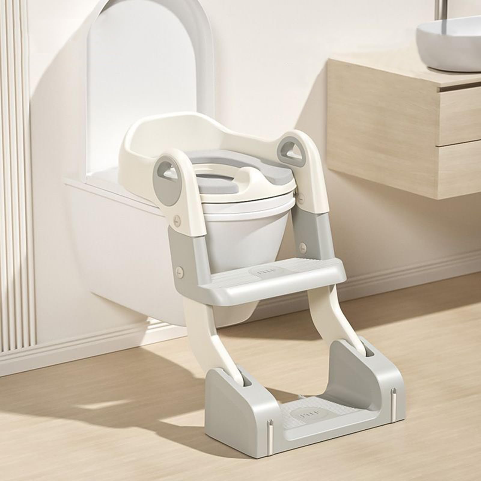 Reise-Töpfchen-Sitz Für Kids Tritthocker für Kleinkinder Mädchen | Faltbarer Töpfchen-Toilettensitz Badezimmer Zuhause Outdoor Camping Auto Stillzimmer