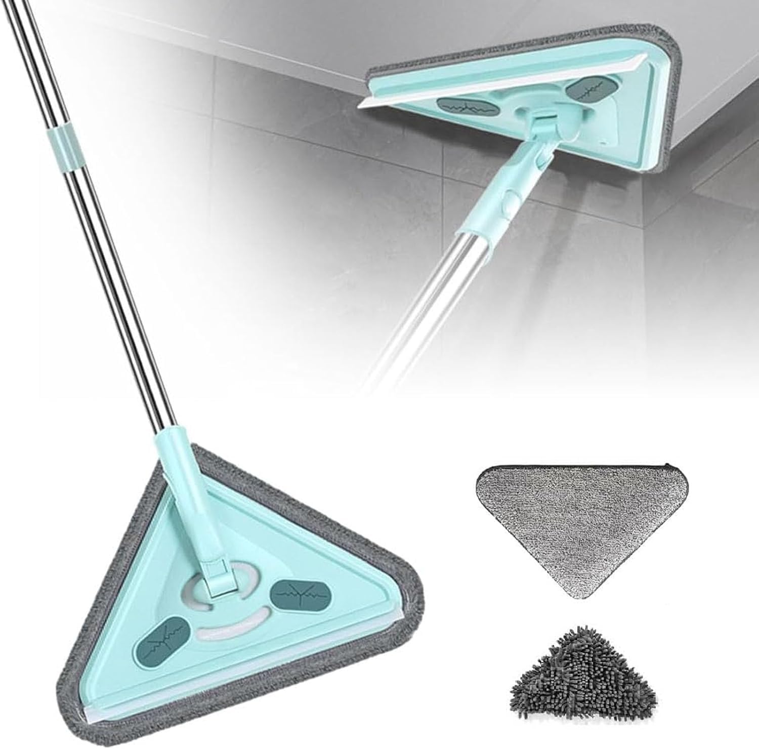 Calyrex 360 Degree Rotatable Adjustable Triangle Cleaning Mop Retractable Cleaning Mop Multifunctional Telescopic Triangle Mop Microfiber Wall Cleaner Used to Clean Glass, Floor (B0DGD78VXY) Amazon Price History, Amazon Price Tracker