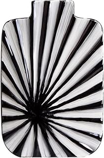 Vase de Décoration de Salon Jarrón de cerámica Minimalista Creativo a Rayas Blancas y Negras, Adornos de arreglo Floral for el hogar y el Hotel Moderne Decoration (Color : B)