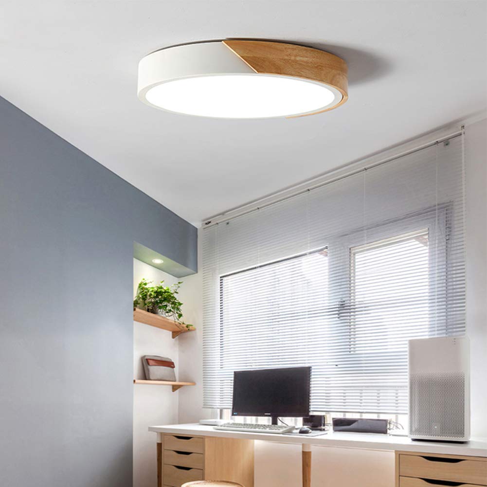 Plafón LED redondo con atenuación tricromática,White, 40cm