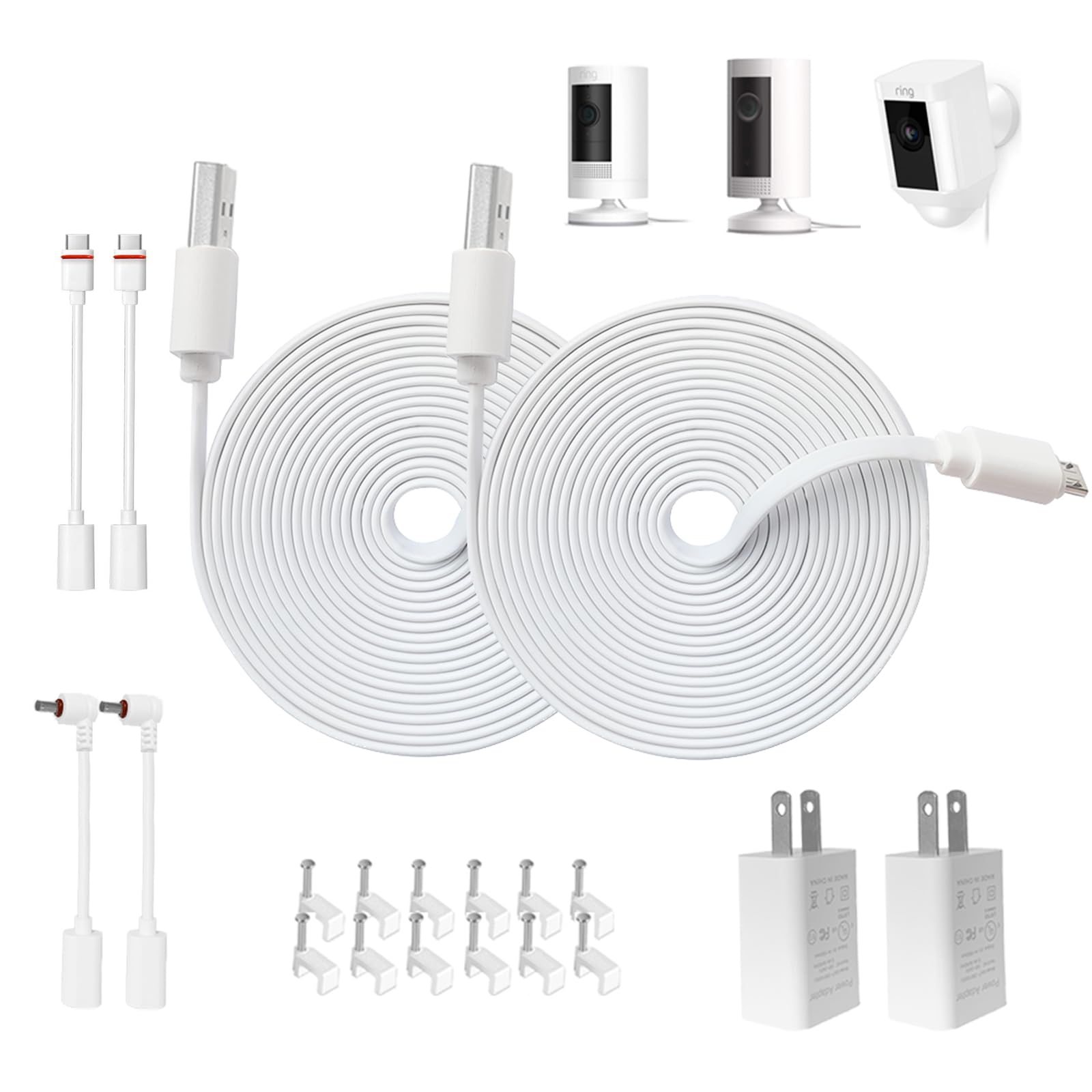 Amazon.com: 10FT Power Adapter and Cable for Ring Outdoor Cam