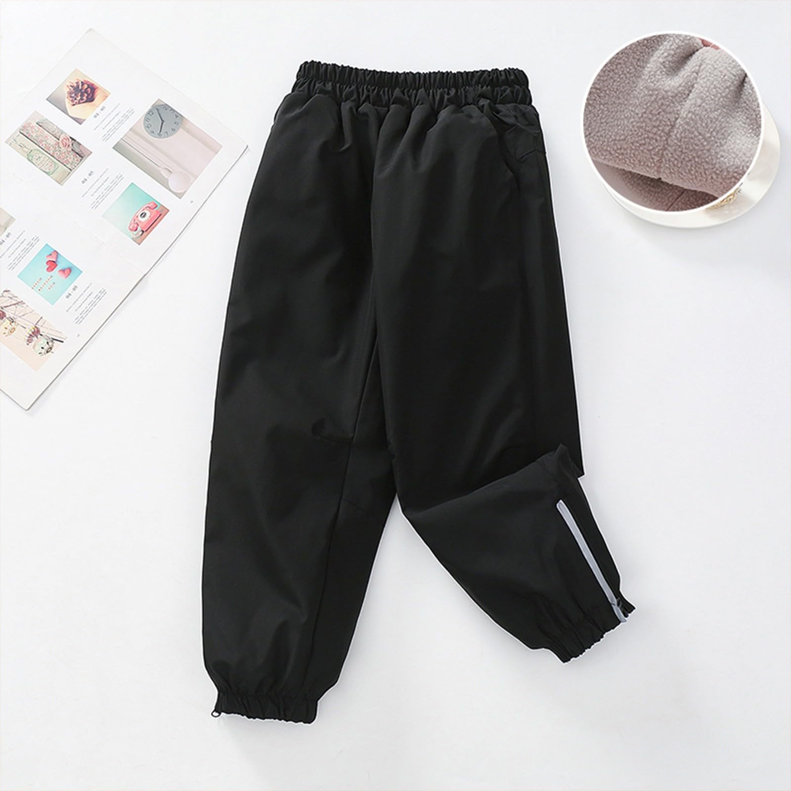Générique Pantalon Ski Enfant Chaud Hiver Pantalon Randonnée Coupe-Vent et Imperméable avec Poches Pantalons de Neige Anti-Froid Pantalons de Ski Confortable pour Patinage Extérieur