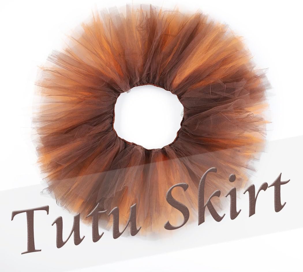 Adult Tutu Skirt Classic Elastic Tulle Dance Skirts Layered Ballet Skirt Fluffy Belly Tutus for Festival Costume Party