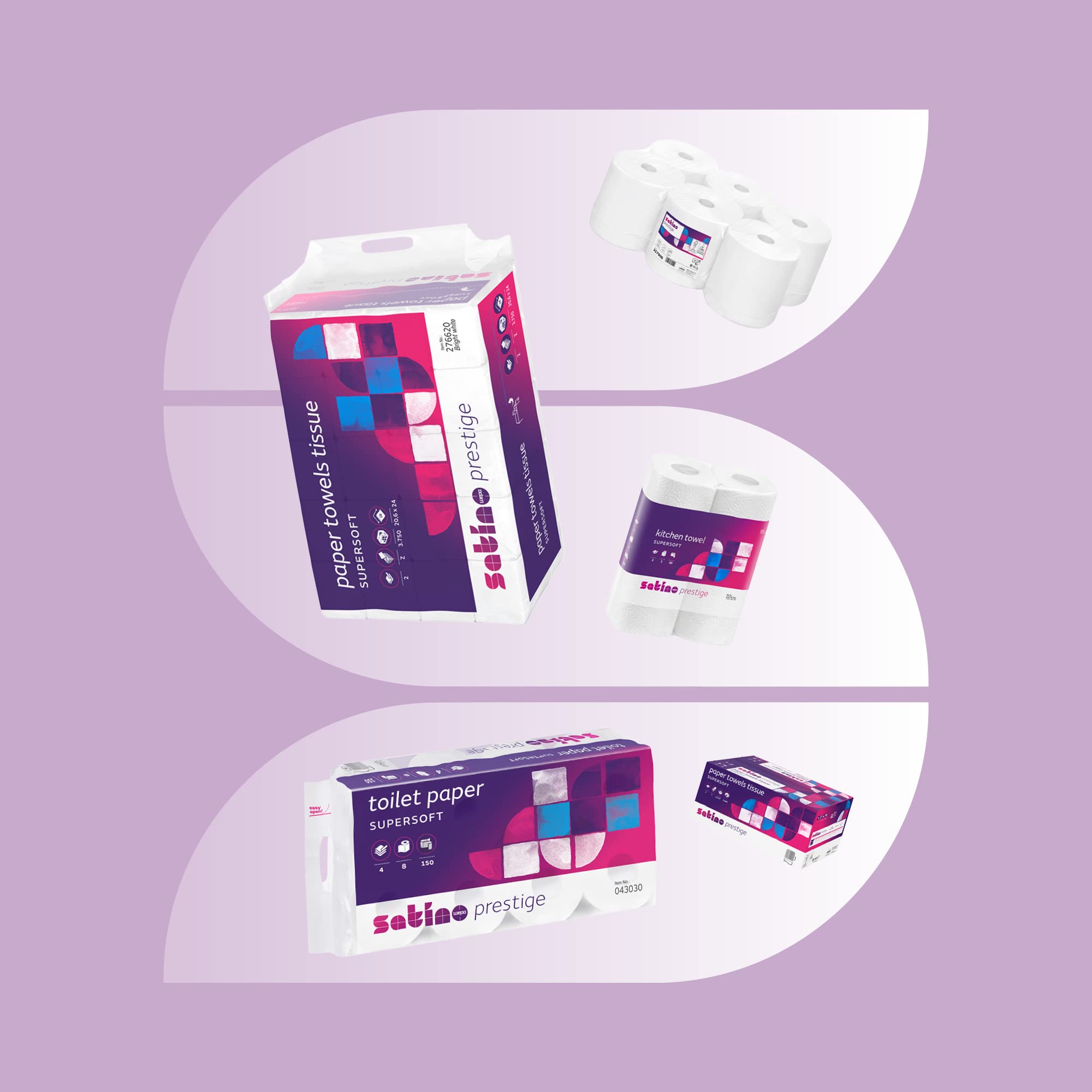 Wepa - Papel higiénico (4 capas, 72 rollos de 150 hojas), color blanco