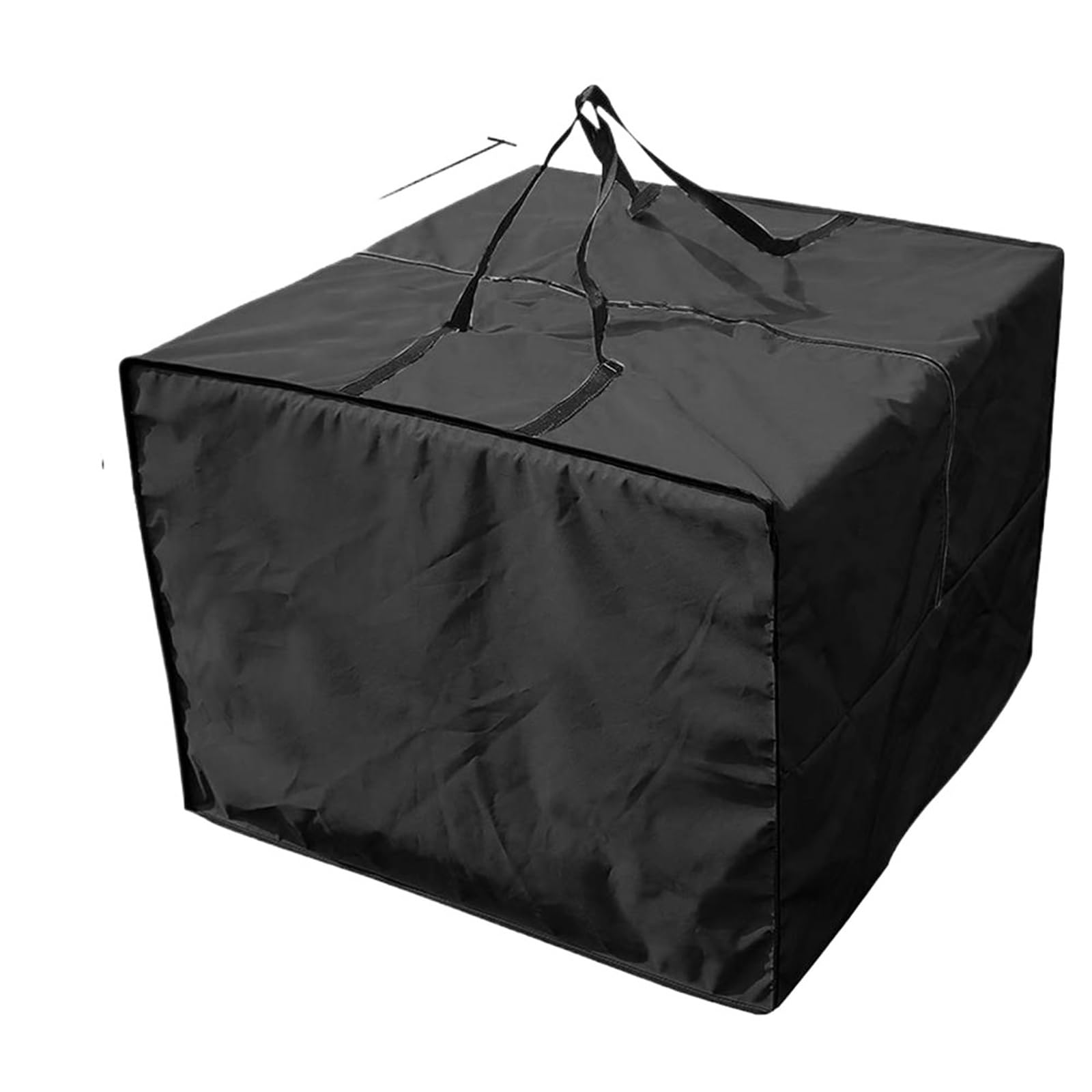 Aufbewahrungshülle für Gartenkissen Aufbewahrungstasche mit großer Kapazität, Möbelsitzkissen, Aufbewahrungstasche for den Garten im Freien, Sitzschutzhülle, wasserdicht, multifunktional(Black)
