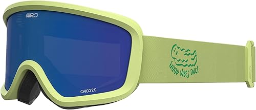 Miniatura 61 de Giro Chico 2.0 Toddler Ski Goggles - Snowboard Goggles for Kids, Boys & Girls 2-4 Blue Faces,Ano Lime Geo Camo/Amber Rose,Ano Lime Linticular/Amber