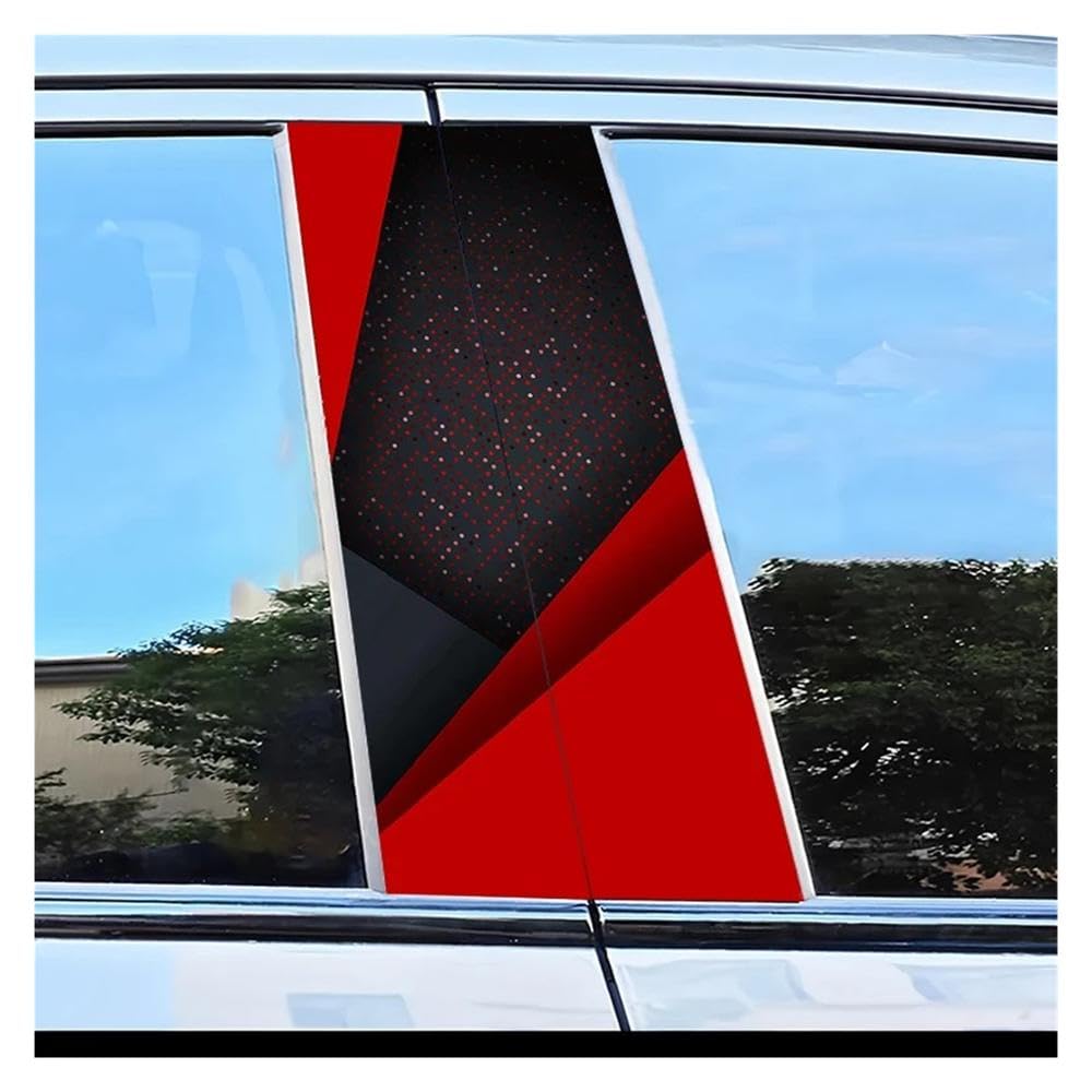 Decorative Items 2pcs Car Center Pillar Protection Stickers Polka Dots Pattern Scratch Resistant Film
