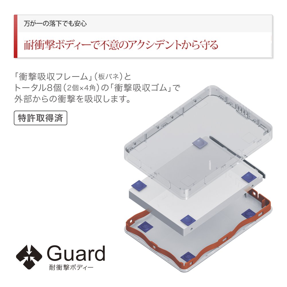 Amazon | BUFFALO USB3.0接続 PC対応・TV録画対応 耐衝撃 フラット 