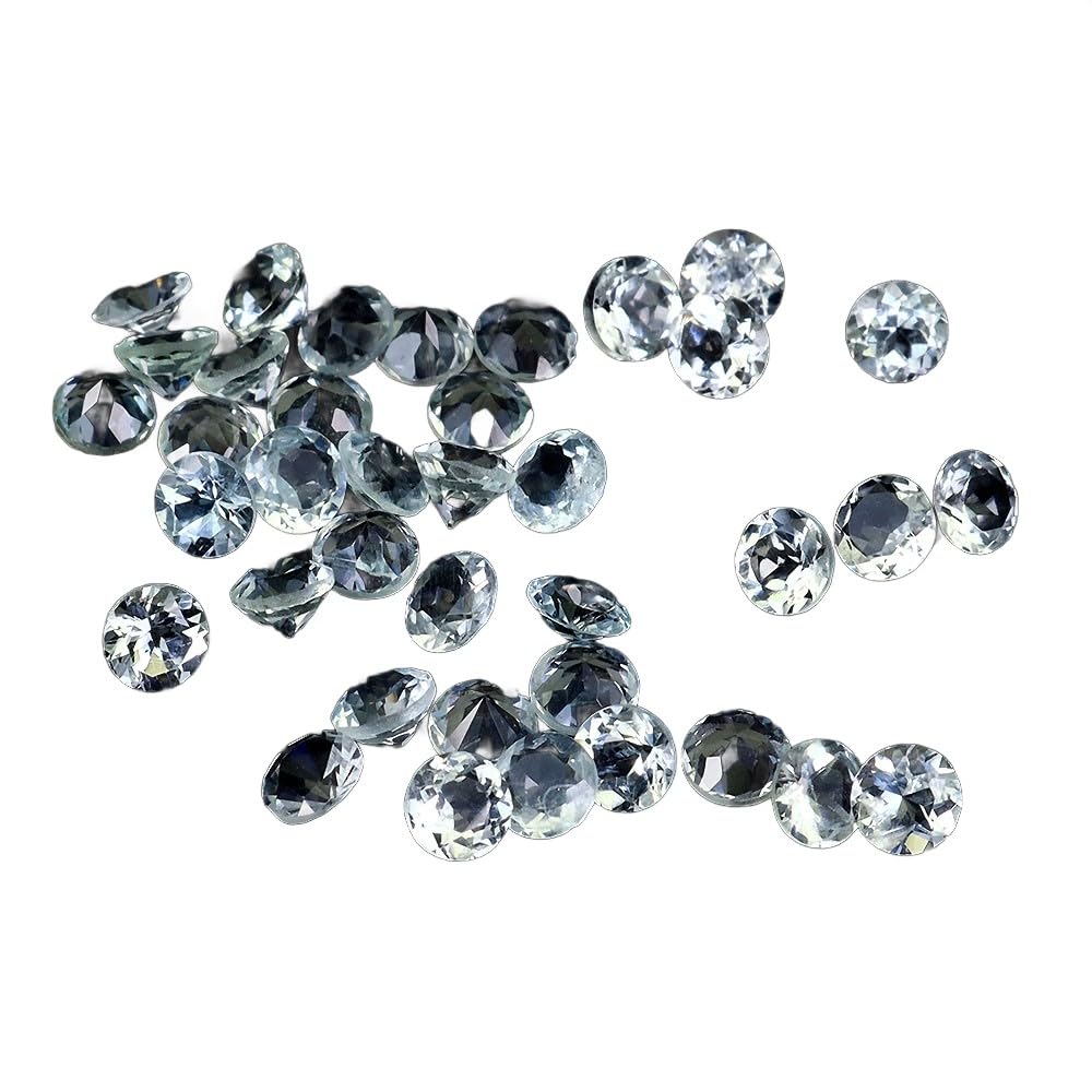 Akwamaryny kamienie naturalne 38 sztuk IF-VVS 4.15ct