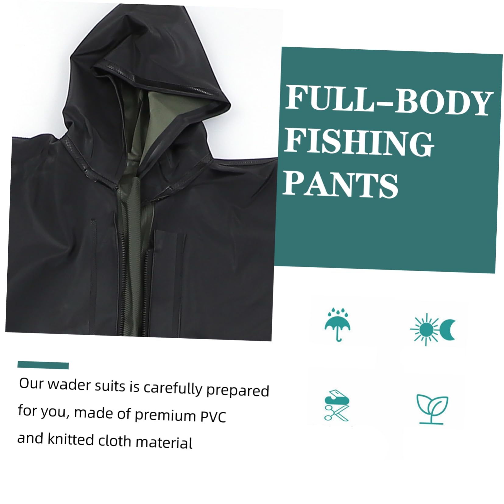 BESPORTBLE Pantalones De Pesca Traje De Botas De Neopreno Botas De Pesca para Hombres Pesca Trajes De Pantalones Trajes De Pesca Botas De Neopreno para Hombres PVC Overoles Ave Zancuda