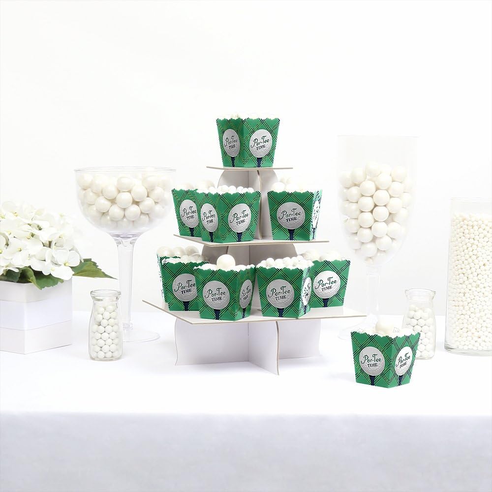 Big Dot of Happiness Par-Tee Time - Golf Party Mini Favor Boxes Retirement or Birthday Treat Candy Set 12