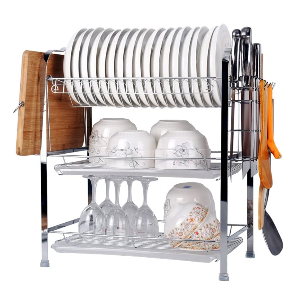 Escurreplatos Escurridor Platos Escurridor De Platos Sobre Fregadero, Escurridor De Estante, Escurridor De Soporte De Cocina De Acero Inoxidable Para Encimera De Cocina Escurridor de Platos Escurre Pl