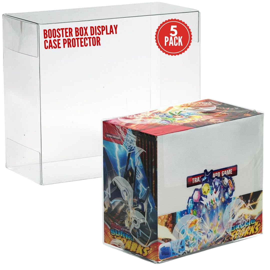 Amazon.com: Plastic Booster Box Display Case for Pokemon Booster Box Long  Term Storage Protection - Booster Display Case Protector