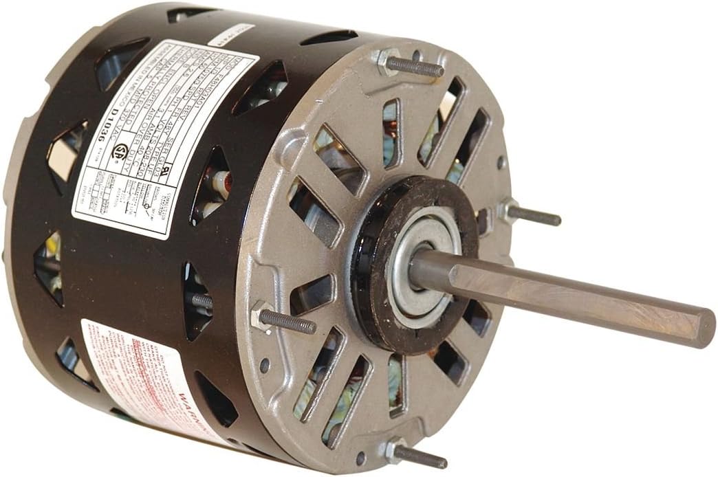 Century D0004 GE Replacement, 5.6-Inch Frame Diameter, 1/3-HP, 1075-RPM, 208-230-Volt, 2.6-Amp, Sleeve Bearing Motor