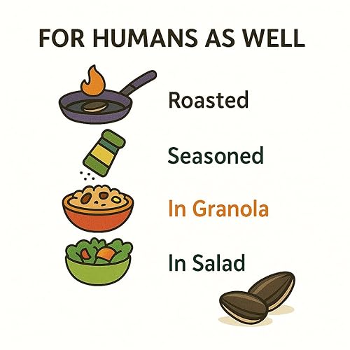 Miniatura 7 de Crazy Nuts  Semillas de girasol crudas cultivadas en EE. UU., 1 libra  Semillas de girasol para comer, semillas de girasol sin sal, semillas de