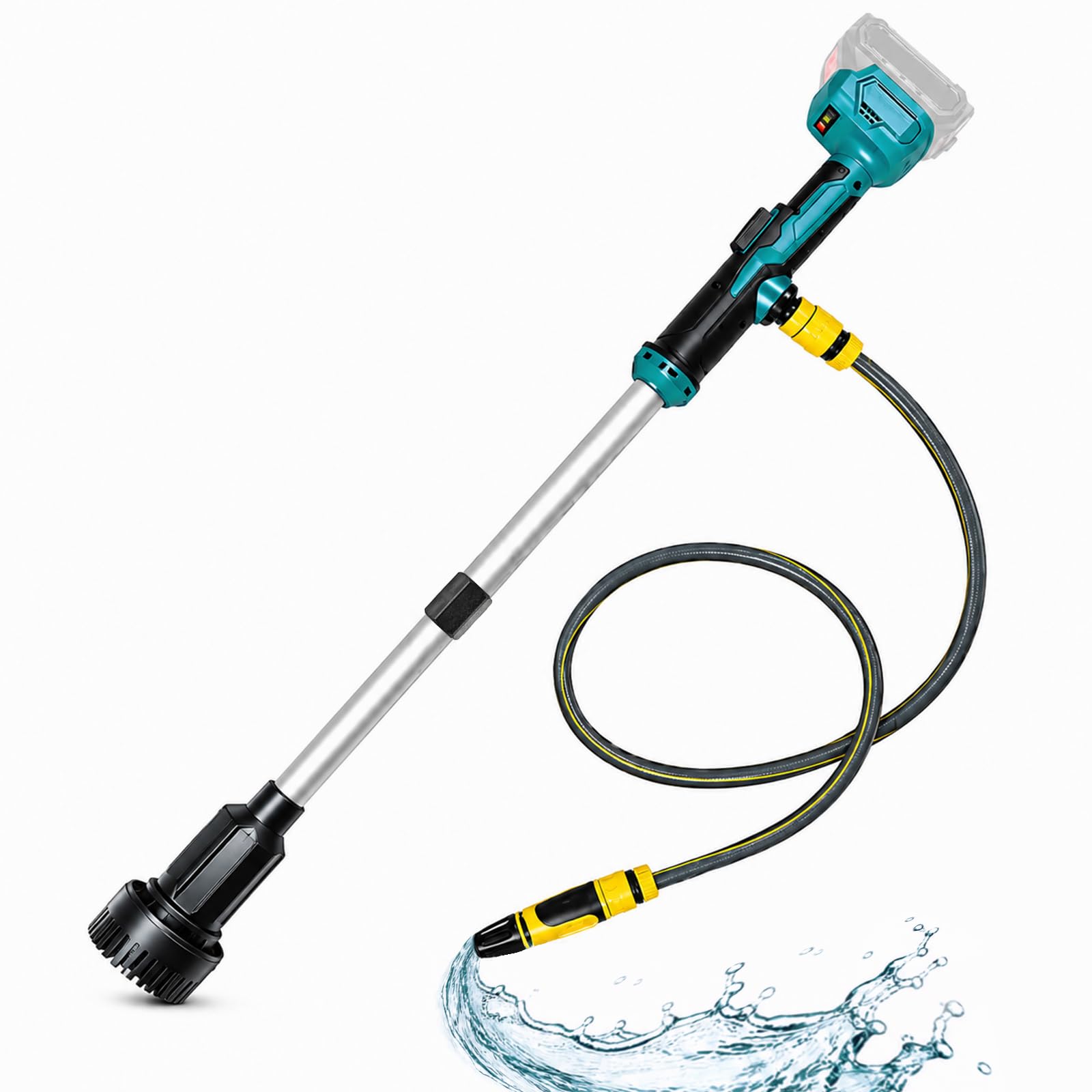 Kabellose Regenfasspumpe für 18V Makita Akku, 1800 L/h, 3m Förderhöhe