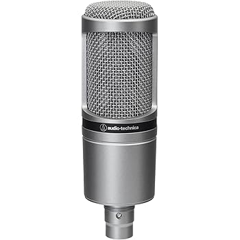 Audio-Technica 2020 Cardioid Condenser Microphone, Silver