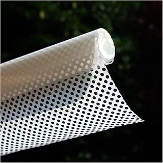 Película autoadhesiva OneWay perforada para ventana, color negro, con puntos de privacidad, para decoración del hogar y la oficina, 60 x 500 cm, fácil de instalar, protección UV, control de calor