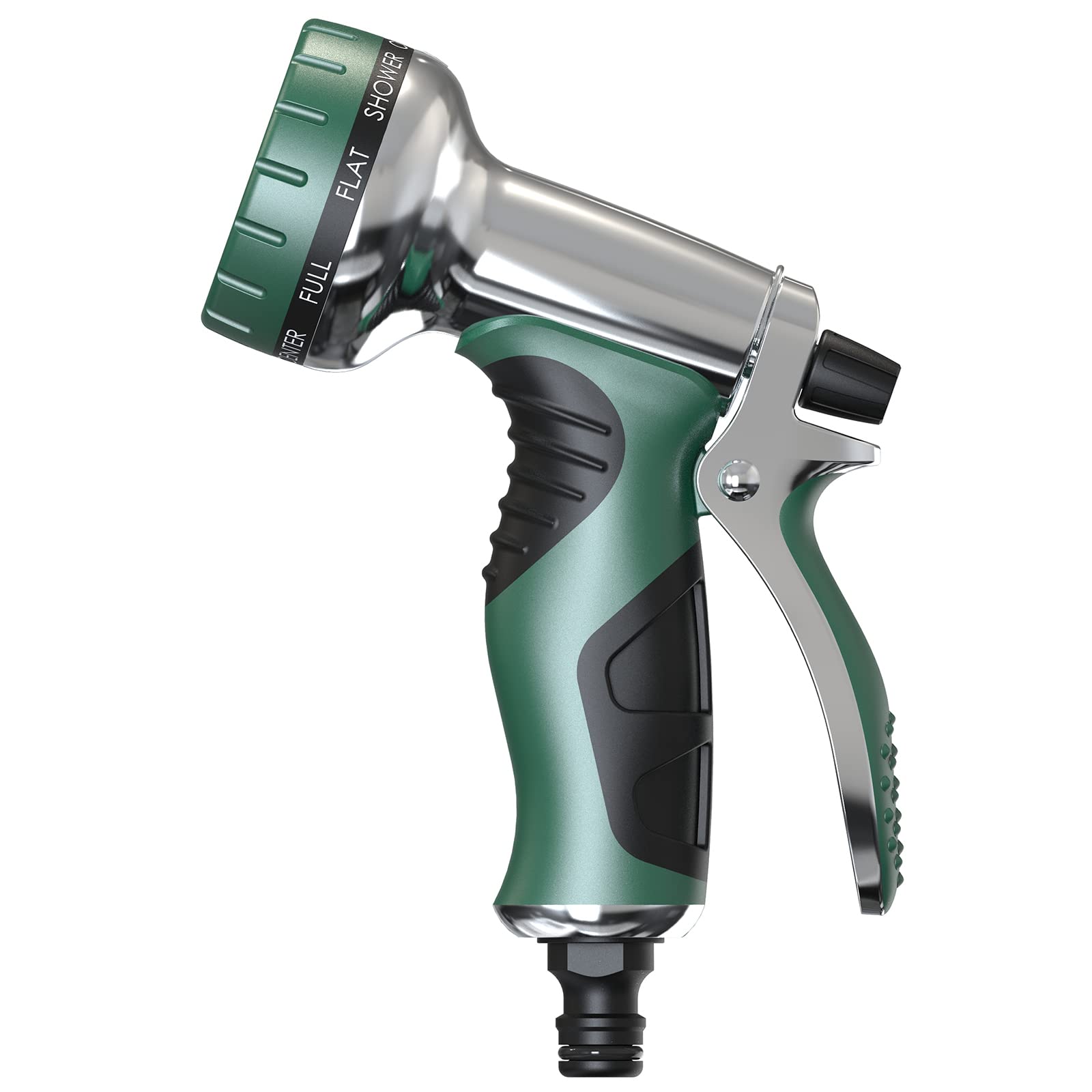 HmiL-U Pistolet d'arrosage en métal avec 9 motifs pour arroser les plantes, laver les voitures, animaux domestiques