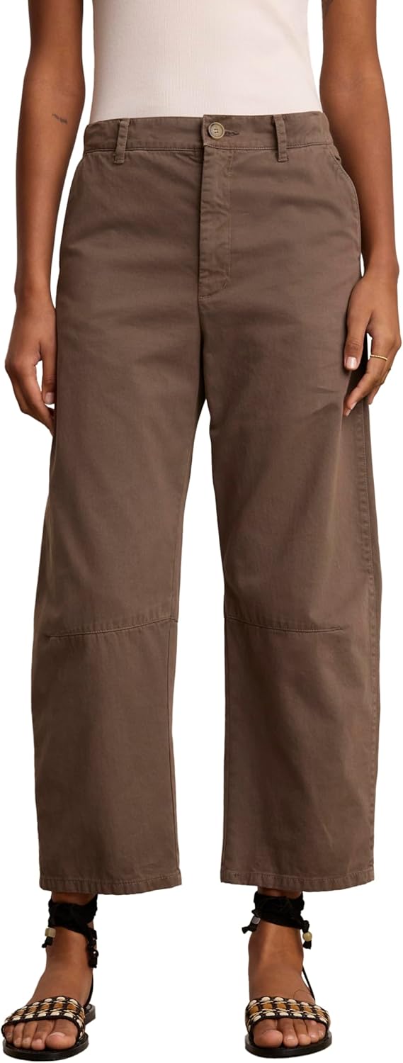 VELVET BY GRAHAM & SPENCER Women's Alexis Twill Pants, Chocolate