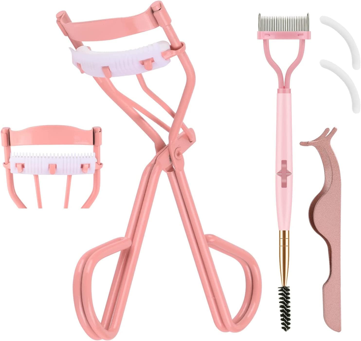 Freeorr Eyelash Curlers with Built in Comb, DoubleEnded