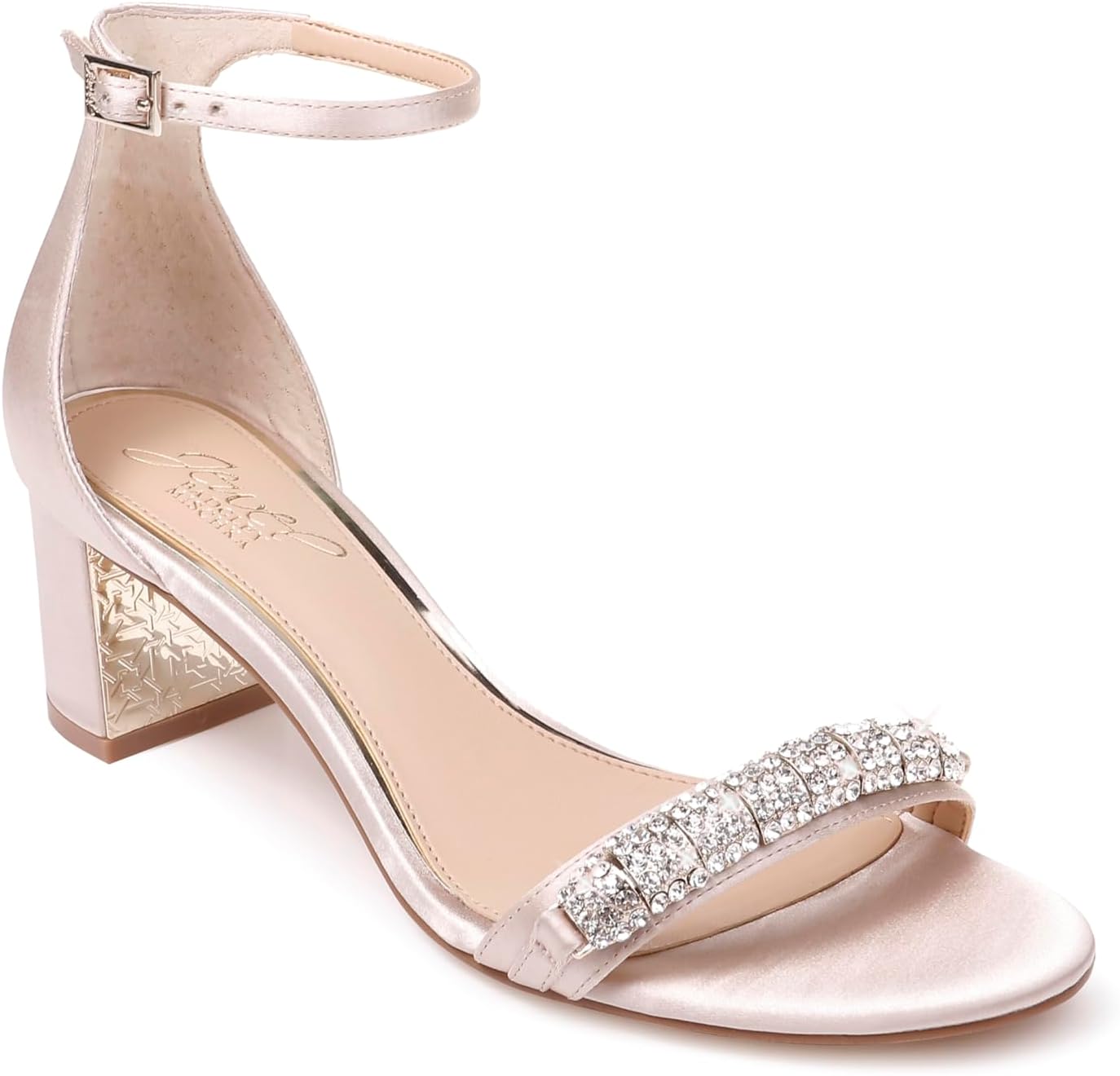 Jewel Badgley Mischka Ramsay Open Toe Block Heel
