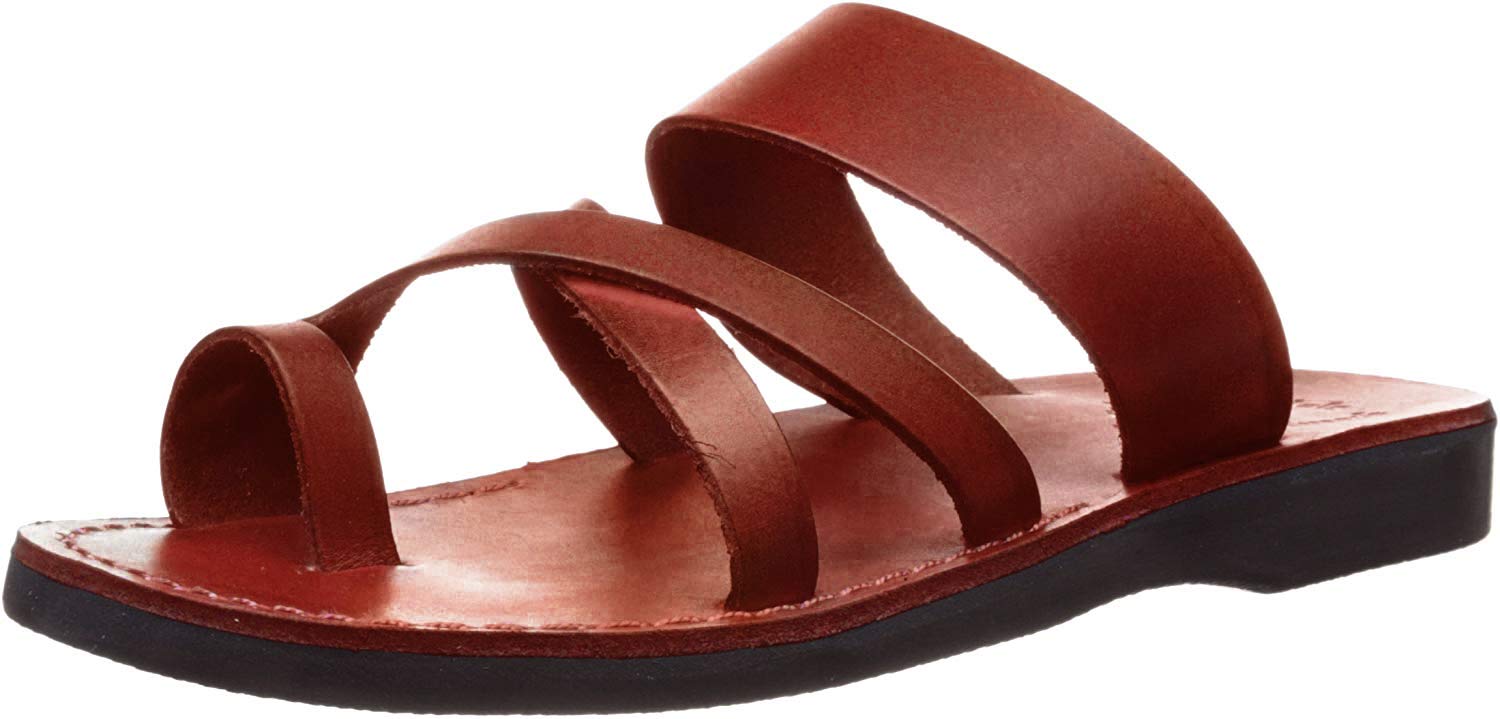 Jerusalem Sandalsthe Good Shepherd Leather Toe Loop Sandal Mens