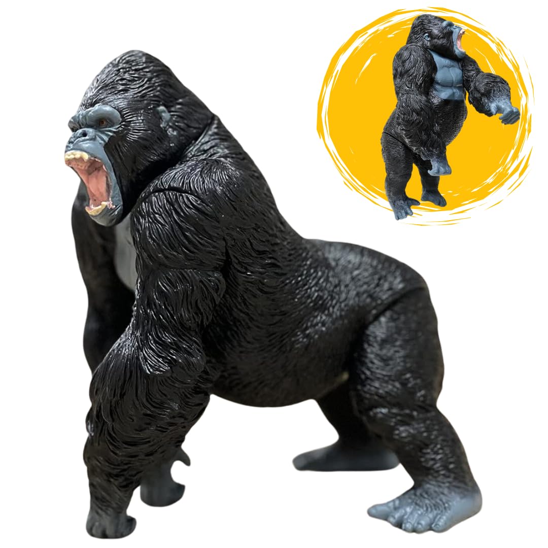 Funfob Gorilla Kong Action Figure Toy Height- 18cm PVC Plastic Material | Gorilla Black (B0DFPVBZ3C) Amazon Price History, Amazon Price Tracker