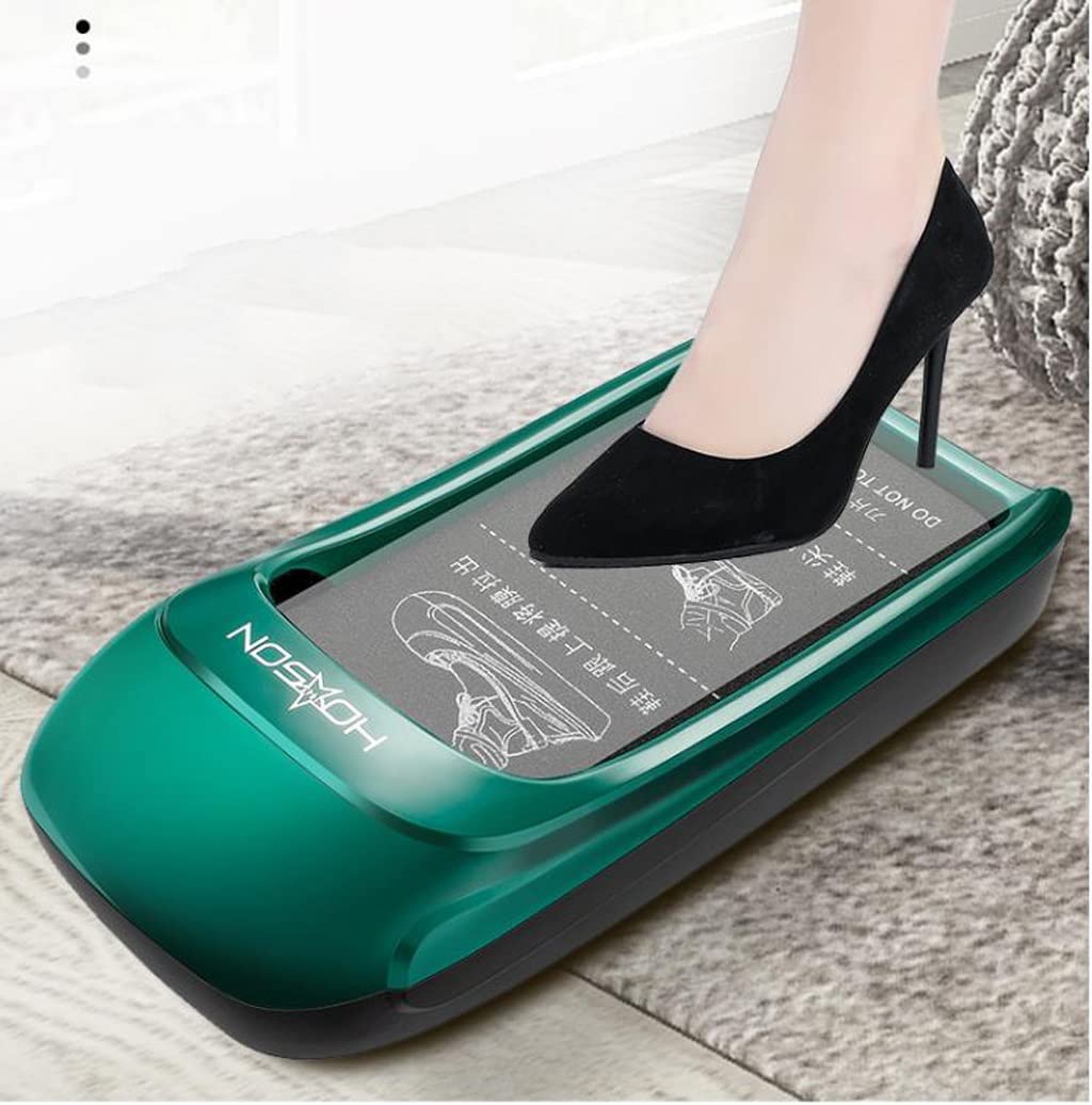 Ochraniacze na buty automatyczne domowe jednorazowe stemplowanie stóp wysokiej klasy maszyna do folii do butów inteligentna elektryczna maszyna do nakładek na stopy (Color : Silver, Size : 2100pcs)