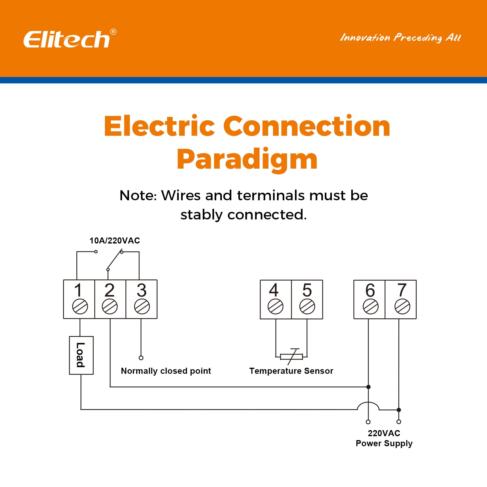 Elitech STC-200+ Régulateur de température numérique avec mode refroidissement/chauffage/alarme, retard du compresseur et réglage de paramètres en 2 étapes, pour réfrigérateur, congélateur, aquarium