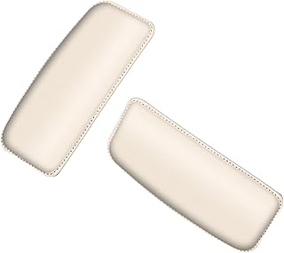 2 Pack Universal Car Armrest Cushion Set - Soft Leather Knee, Leg, Elbow Support Pillows for Comfort in Your Vehicle - Automotive Interior Accessories(beige)