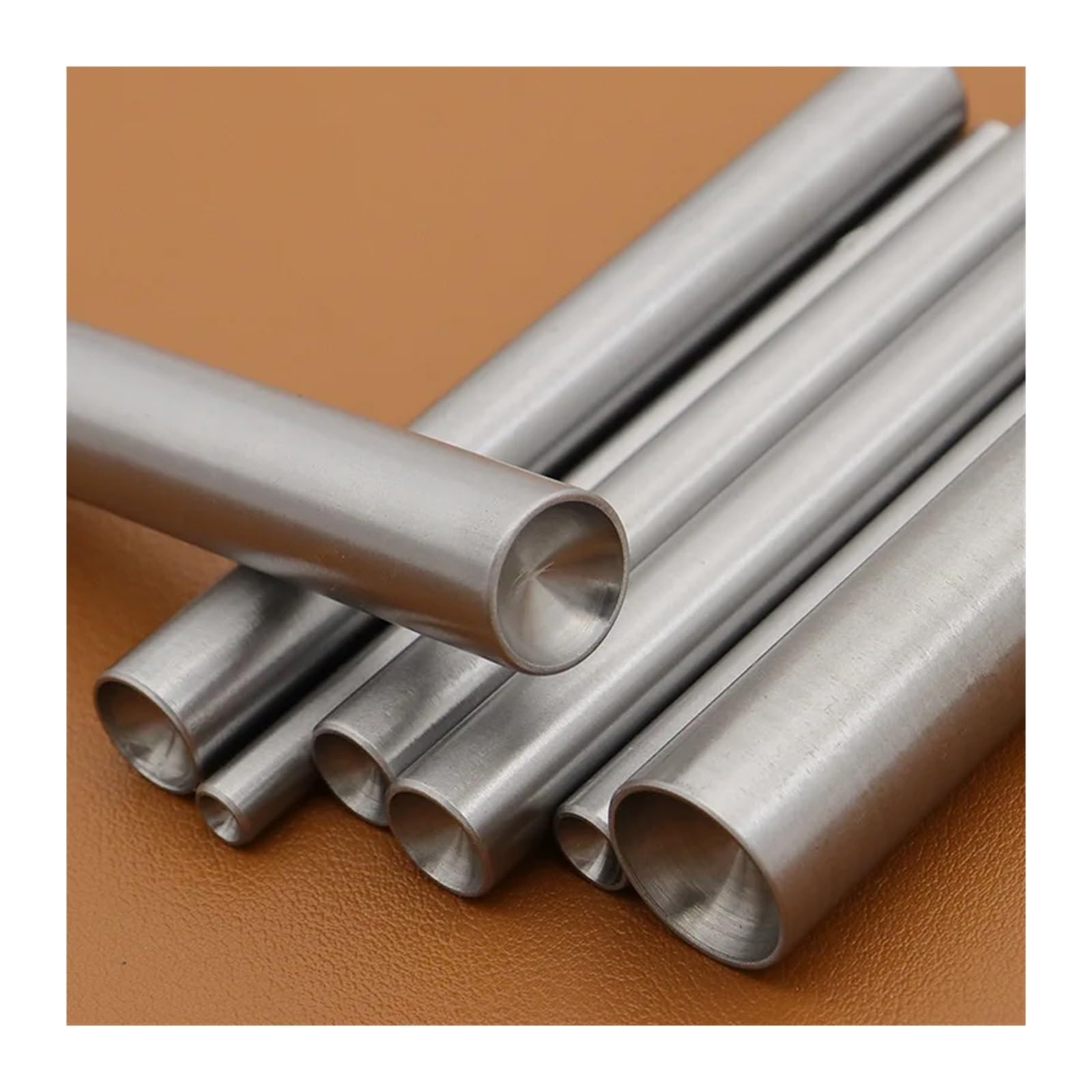 Outil De Fixation Rivets Bombés Champignon - Poinçon Creux Cuir, 6 Tailles (5 à 10 Mm), Acier Carbone - Pour Maroquinerie, Bricolage