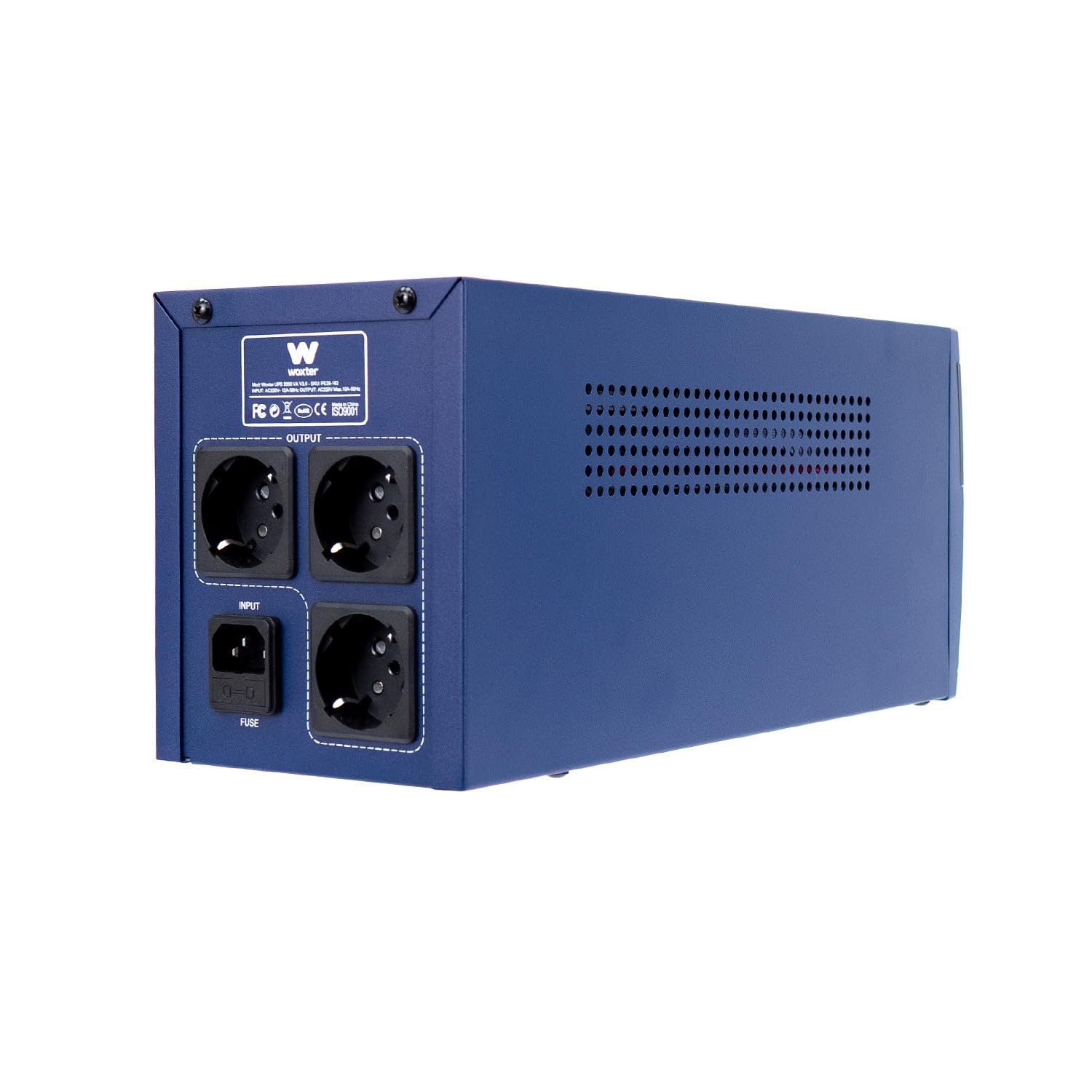 Woxter UPS 2000 VA - Sistema de alimentación ininterrumpida (SAI)(2000VA/1200 Watts, Autonomía Aprox 20-30 Minutos), Color Azul
