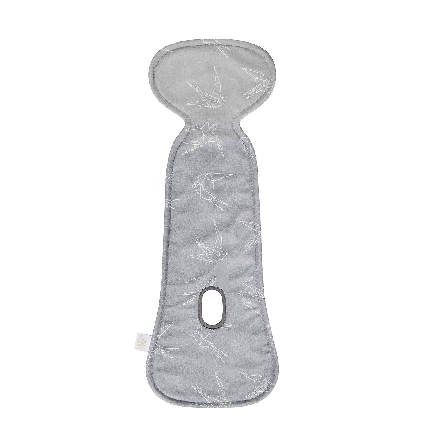 MayLily - Car Seat Insert - Baby Seat Insert - Pram for Car Seats for Child Seats - Baby Seat Head and Body Support Baby Car Seat Cushion (Swallows, for Car Seat: 9-18 kg)