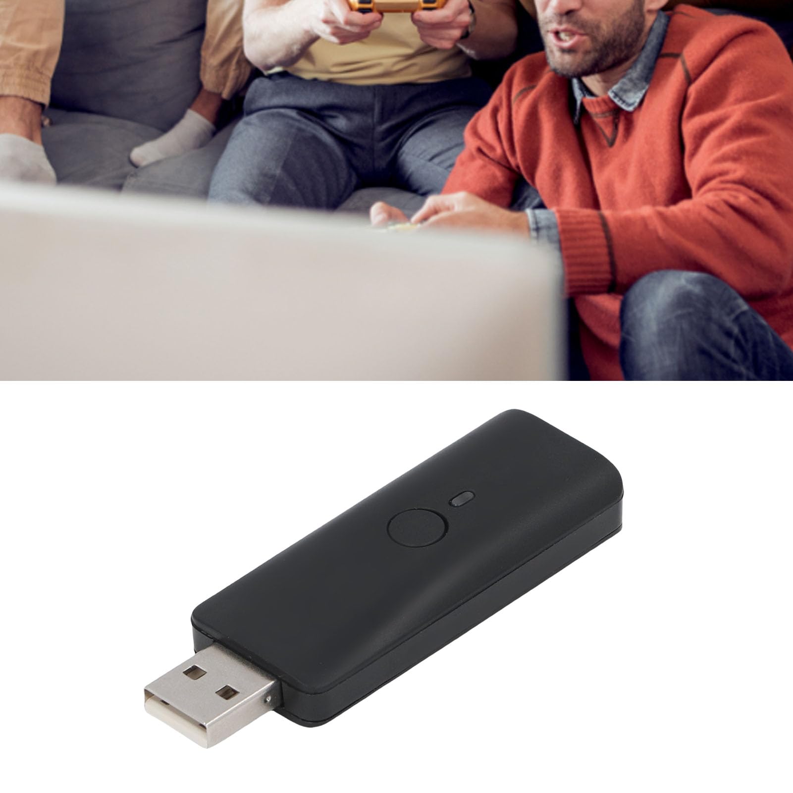 Wireless Controller -Adapter, USB -Gaming -Empfänger mit Integriertem Bluetooth V5.3, Plug and Play, Null Latenz, Wireless Controller Adapter Converter für Konsole, Desktop,