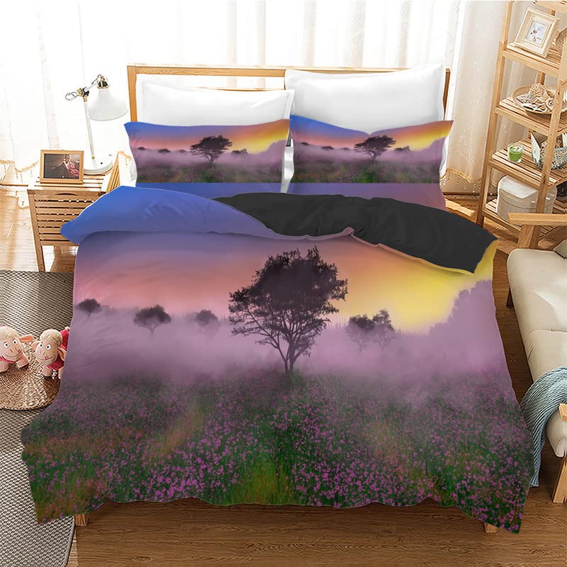 Housse de couette 160x200 lavande pour la chambre ado des filles et garçons