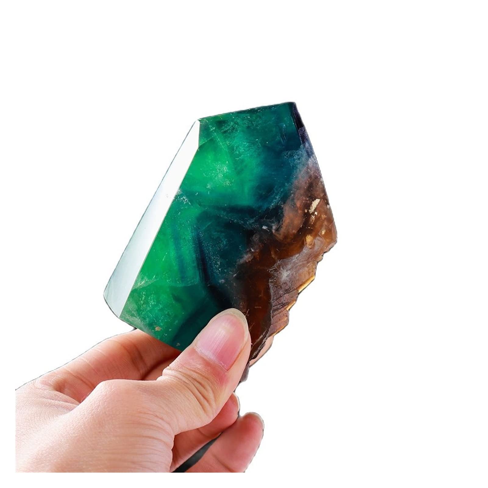 Ornement de cristal de fluorite de qualité supérieure : pierre de traitement