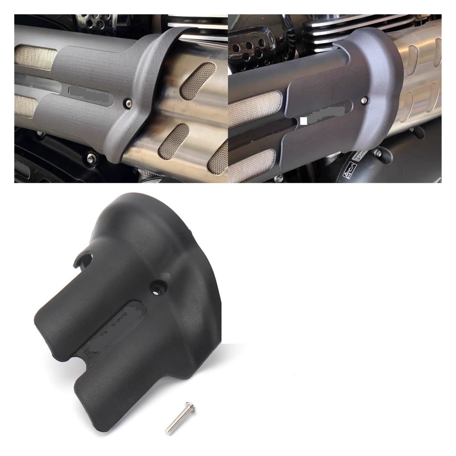 Scudo Termico In Alluminio Per Tubo Di Scarico Moto - Protezione Da Urtti E Calore, Rosso O Nero - Foto 8