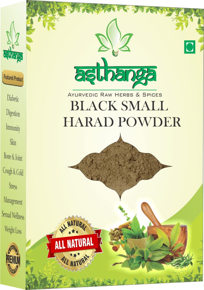 asthanga Harad Small Black Powder Choti Kali Himej for Constipation (400 Gm)