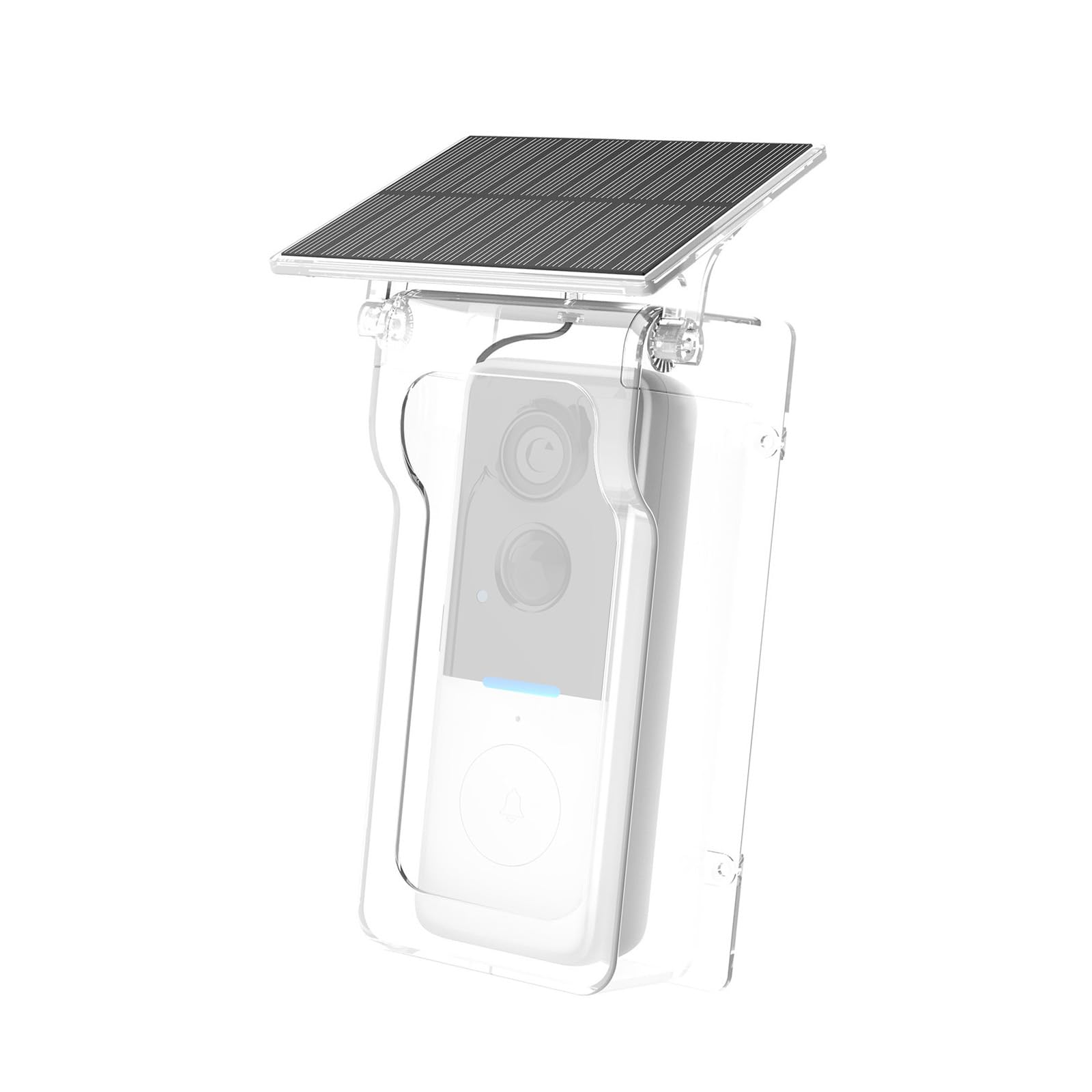 Modifiable Solar Charging ABS Protect for Video Doorbells Ensuring Full Functionality in Rain Three Twenty Tornadoes Waterproof Alarm Housing