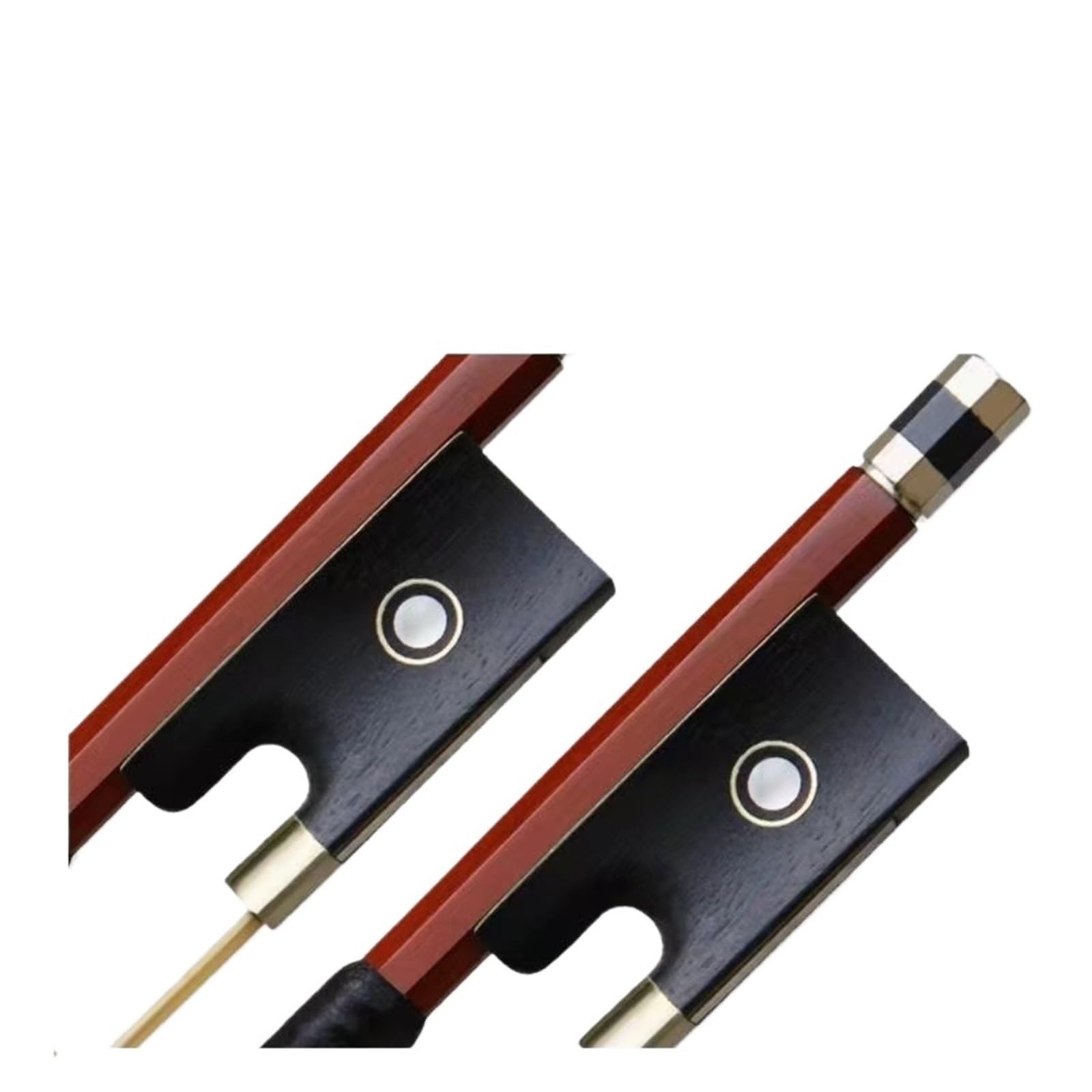 Arco Per Violino Archetto Per Violino In Legno Di Sandalo Rosso Con Coda In Ebano Rotondo Dimensioni Standard Accessori(3/4)