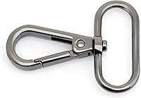 Vista 12 de CRAFTMEMORE Broches de langosta giratorios con gancho a presión, clips de moda, FS10, paquete de 10 (dorado, 1-1/2 pulgadas)