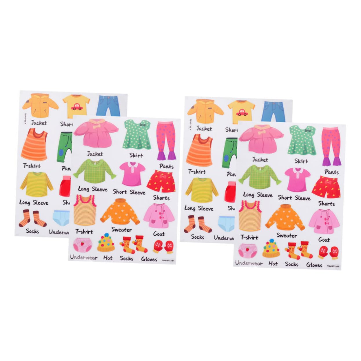 ifundom 8sets Etichette Adesive Per Abbigliamento Decorazioni Per Classificazione e Organizzazione Del Facili Applicare Su Lisce Per Dei e Decorazioni