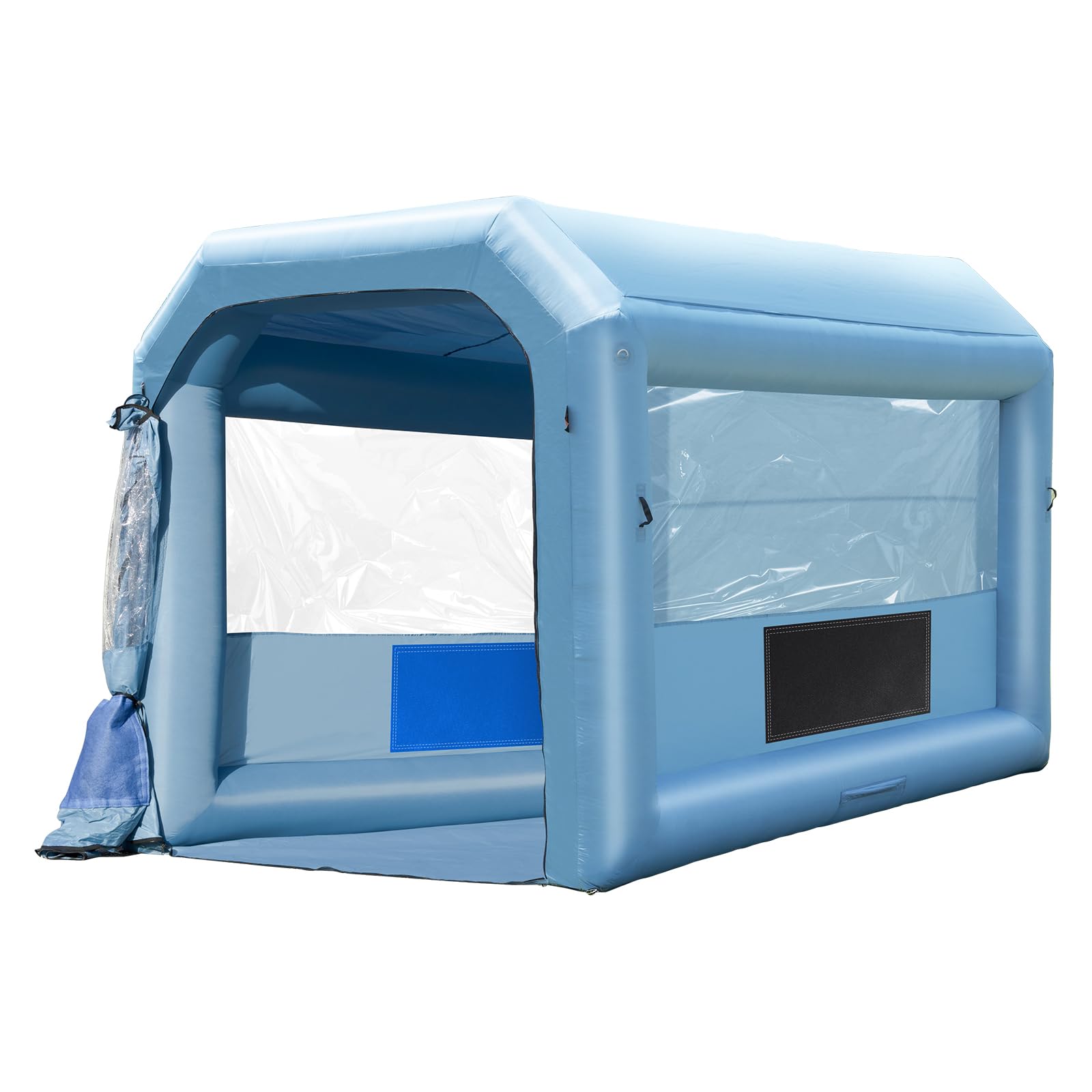VEVOR Cabine de Peinture Gonflable 4x3x2,75 m, Tente Peinture Gonflable Automobile avec Souffleurs Puissants de 750 W et Système de Filtration, Station de Travail pour Pose de Peinture Atelier Garage