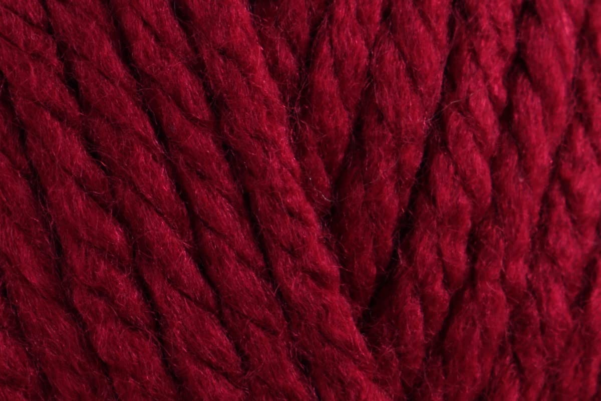 Hilo de ganchillo súper grueso Stylecraft Special XL en color granate, pack de 5 bolas de 200g