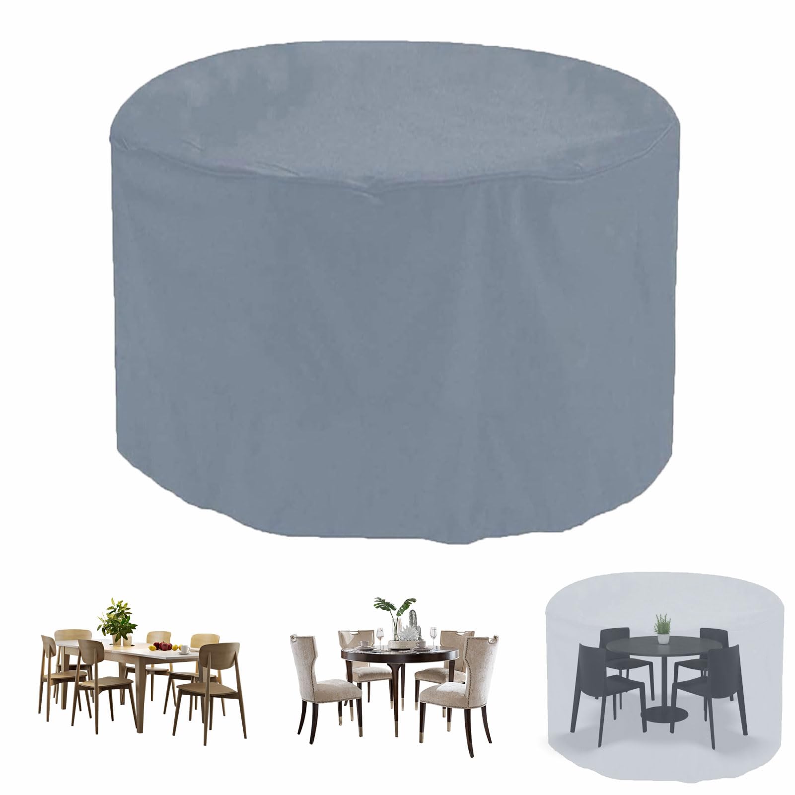 Impermeabile Copritavolo da Giardino 300x220cm, 420D Copertura Tavolo da Giardino, Resistente Copertura Tavolo Esterno, Coperture per Set arredo Giardino Tessuto Oxford
