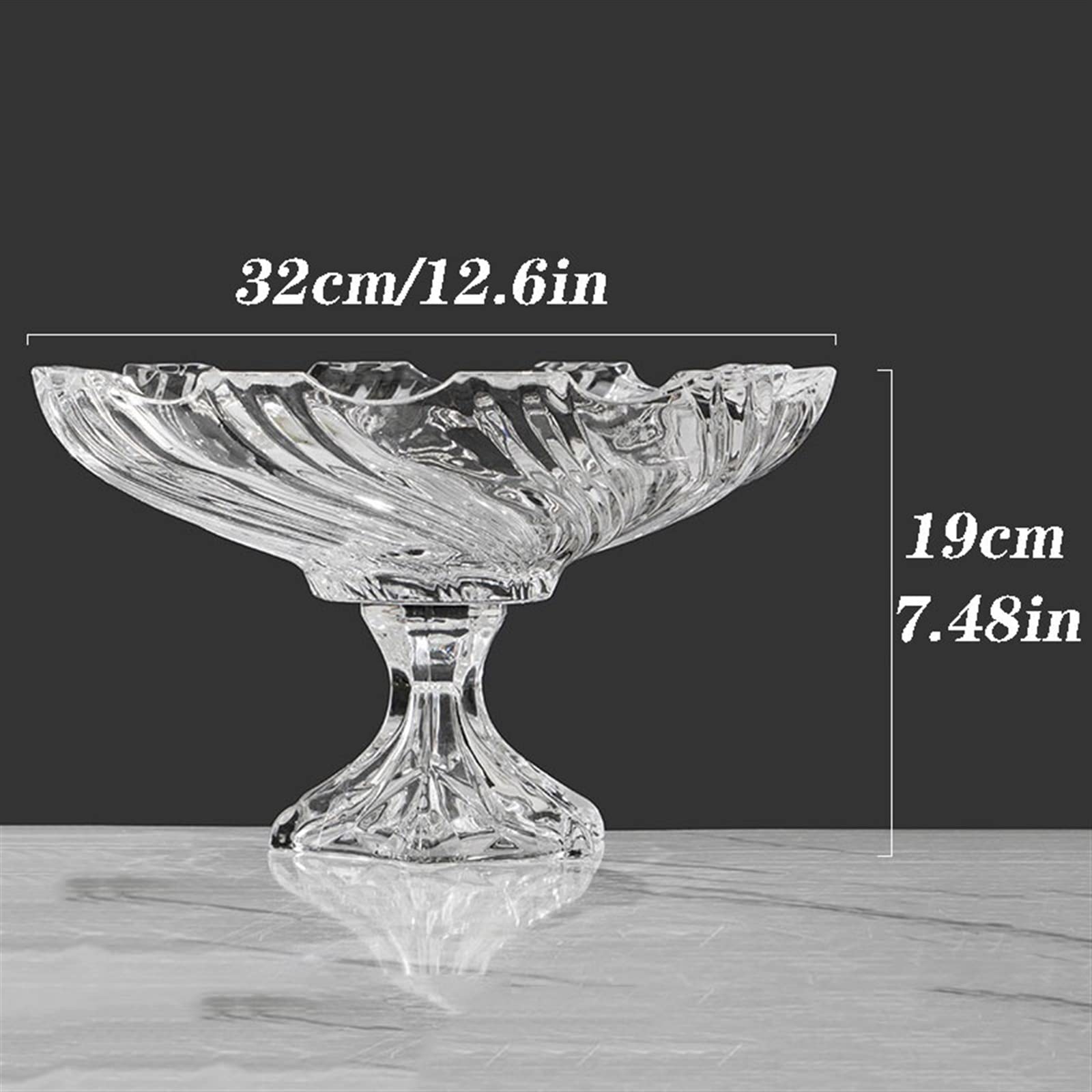 Schüssel, Obstschale aus dickwandigem Glas(Medium)