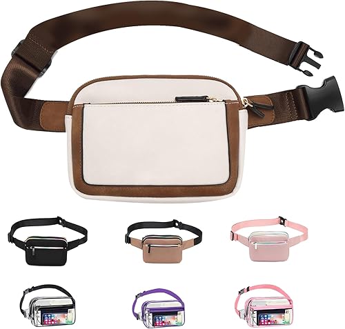 Riñonera para correr para mujeres y hombres, cangurera cruzada de moda con correa ajustable para entrenamiento al aire libre, viajes, casual,