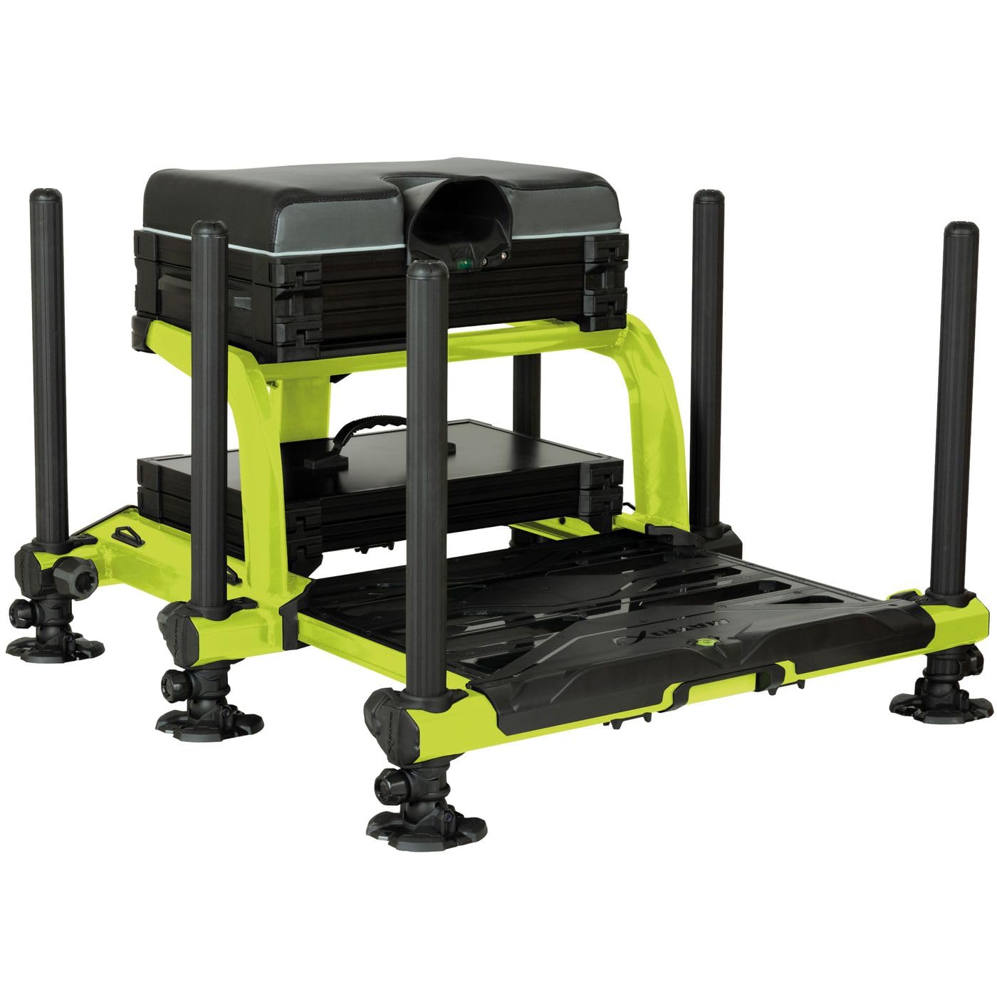 Fox Matrix XR36 Pro Lime Seatbox – Silla de pesca para pesca de peces ceñidos